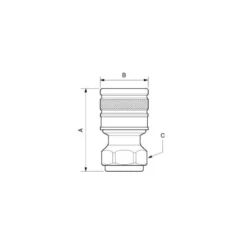 Raccord fileté femelle cylindrique (G 1/2 - G 3/4 - G 1 ) à obturation PREVOST