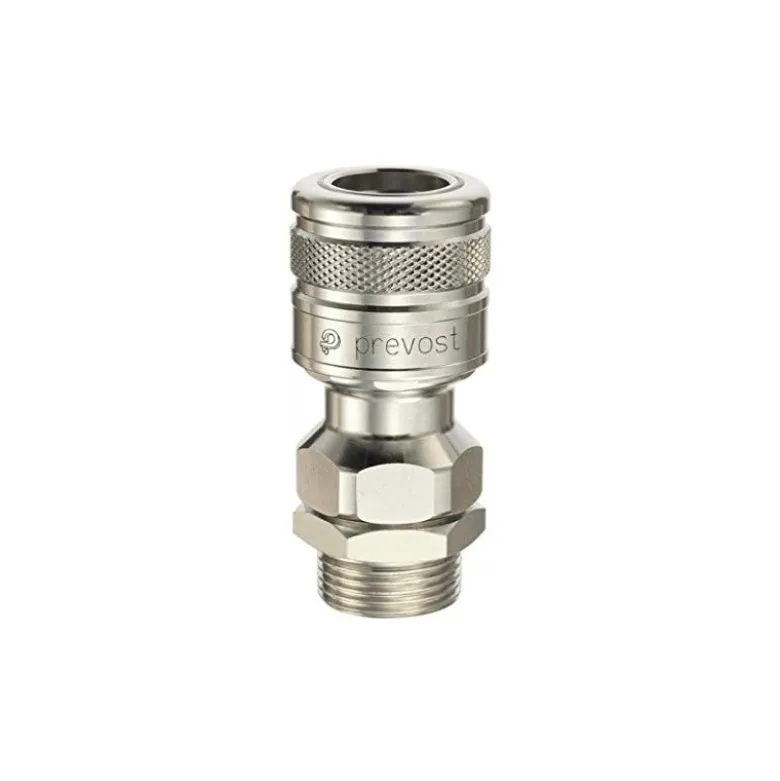 Raccord fileté mâle cylindrique à passage libre (G 1/2 - G 3/4) PREVOST