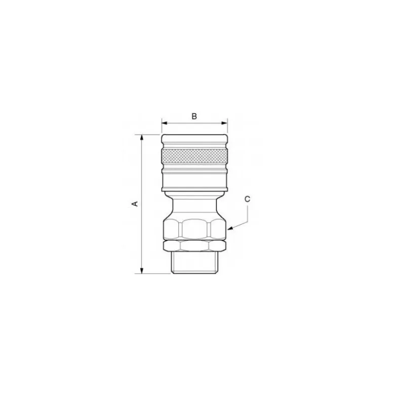 Raccord fileté mâle cylindrique à passage libre (G 1/2 - G 3/4) PREVOST