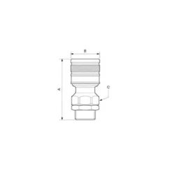 Raccord fileté mâle cylindrique à obturation (G 1/2 - G 3/4) PREVOST