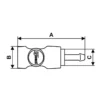 Raccord pour flexibles Européen 7.4 mm Prevost