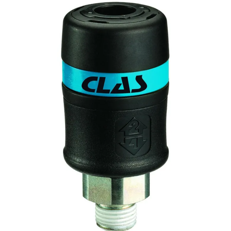 Raccord rapide de securite filete male 1/2" passage de 8mm CLAS - OP 0722