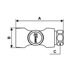 Raccord rapide Prevost fileté femelle ISO 6150 B 6 mm
