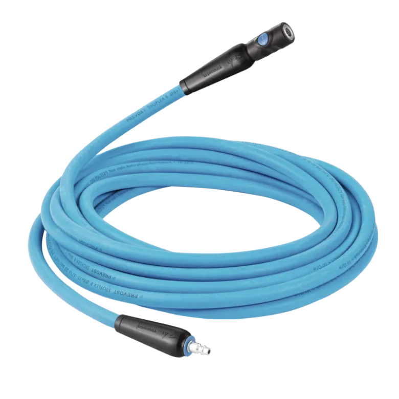 Rallonge de tuyau d'air 12,5 m diamètre int 10 mm STOFLEX en caoutchouc anti-statique avec raccord ESI 07 prevoS1 Prevost