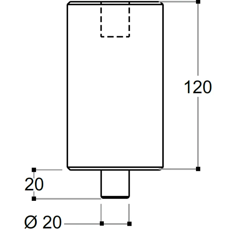 Rallonge 120Mm Pour Cric Hydro-Pneumatique At27Xx Poids-Lourds Cattini - Yak A02406