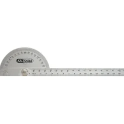 Rapporteur d'angle Inox, longueur 220 à 400 mm - KS TOOLS