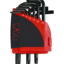 Ratelier 9 Cles Males Courtes Torx T8 A T40 SAM Outillage - 66-R9A