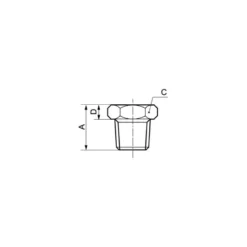 Réduction mâle conique / femelle cylindrique A4 Prevost