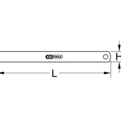 Réglets semi rigides en acier inoxydable - KS TOOLS