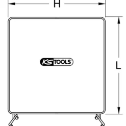 Rideau de protection pour soudeur KS TOOLS 985.7026