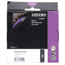 Roue de Polissage Diamantée Profil Quart de Rond R5 ULTRA FINIT R5 SIDAMO - 11130224