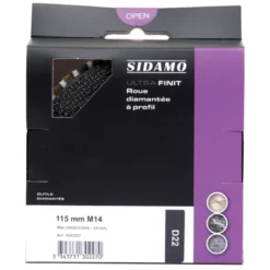 Roue de Polissage Diamantée Profil Demi-Rond D22 ULTRA FINIT D22 SIDAMO - 11130227