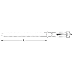 Scie couteau découpe laine de verre 280mm KS TOOLS 907.2507