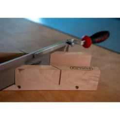 Scie à dos 250mm coudée réversible travaux finition KS TOOLS 907.2511