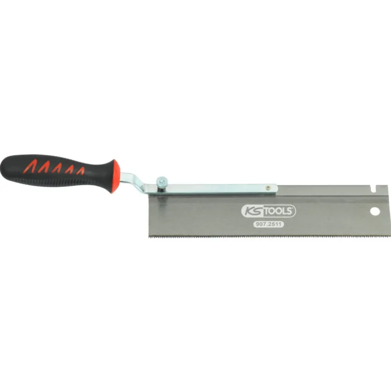 Scie à dos 250mm coudée réversible travaux finition KS TOOLS 907.2511