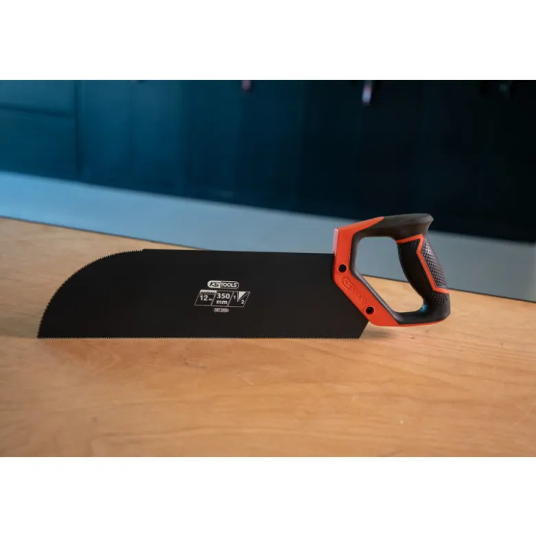 Scie à panneau 350mm avec denture trempée à 2 angles de coupe - KS TOOLS 907.2508
