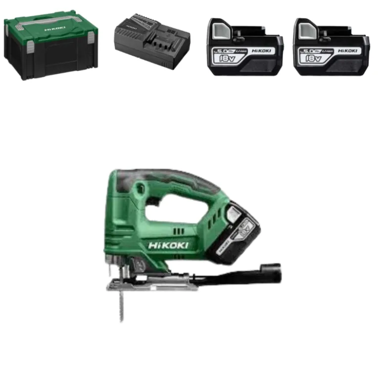 Scie sauteuse sans fil 18V 135 mm + 2 batteries et chargeur + coffret HIKOKI - CJ18DAWPZ