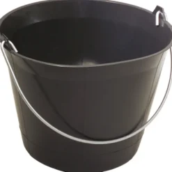 Seau de maçon plastique noir - 11L KS TOOLS 140.0036