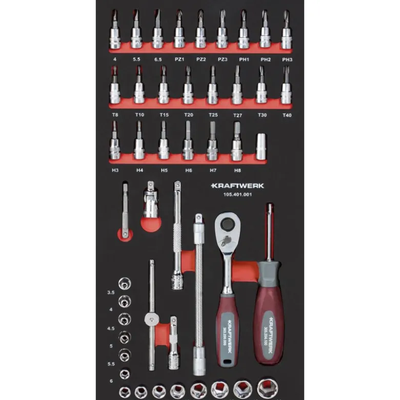 Servante d'atelier BT LINE BT700 8 tiroirs 143 pièces KRAFTWERK 102.118.101