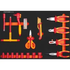 Servante d'atelier BT LINE BT700 7 tiroirs 111 outils VDE KRAFTWERK 102.117.431