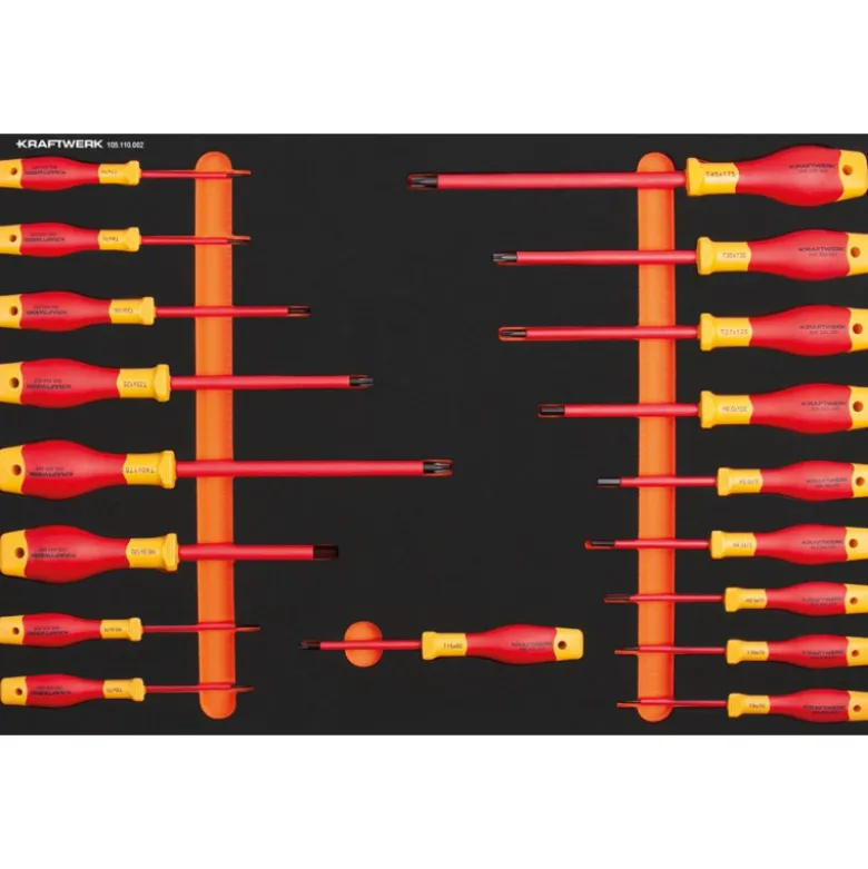 Servante d'atelier BT LINE BT700 7 tiroirs 111 outils VDE KRAFTWERK 102.117.431