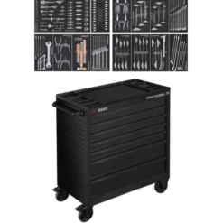 Servante d‘atelier BT900, 7 tiroirs, 211 pcs KRAFTWERK 102.217.BLK2