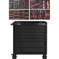 Servante d‘atelier BT900, 7 tiroirs, 241 pcs KRAFTWERK 102.217.BLK1
