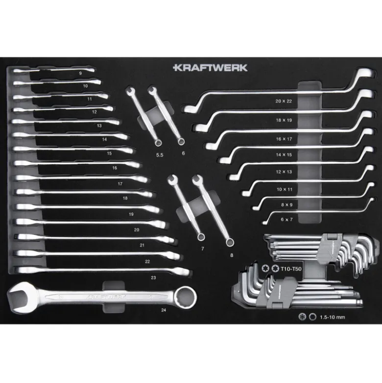 Servante d'Atelier BT700 8 Tiroirs BASIC 351 Pièces Kraftwerk - 102.118.107