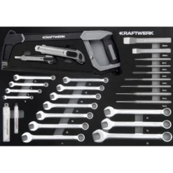 Servante d'atelier noire 7 tiroirs BT700 avec 337 outils KRAFTWERK - 102.117.109