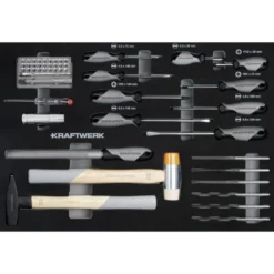 Servante d'atelier noire 7 tiroirs BT700 avec 337 outils KRAFTWERK - 102.117.109
