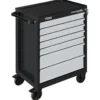 Servante d'atelier noire vide LT700 LINE, 7 tiroirs, 60x40 KRAFTWERK - 101.107.200