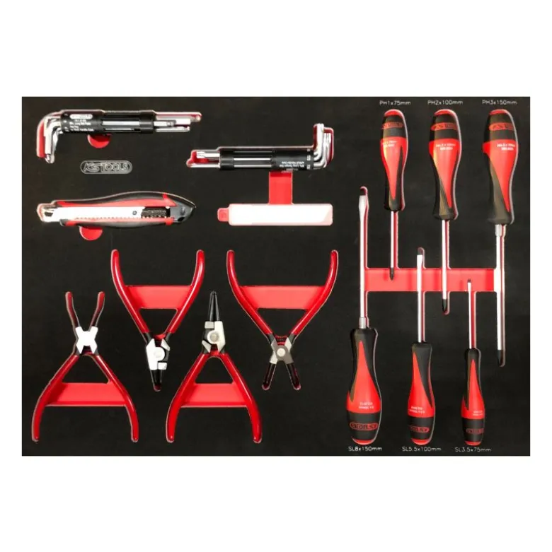 Servante d'atelier One by One 7 tiroirs avec 264 outils KS TOOLS - 823.7134F