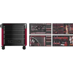Servante d'atelier Pro line PT1000 7 tiroirs 261 outils KRAFTWERK 102.517.006