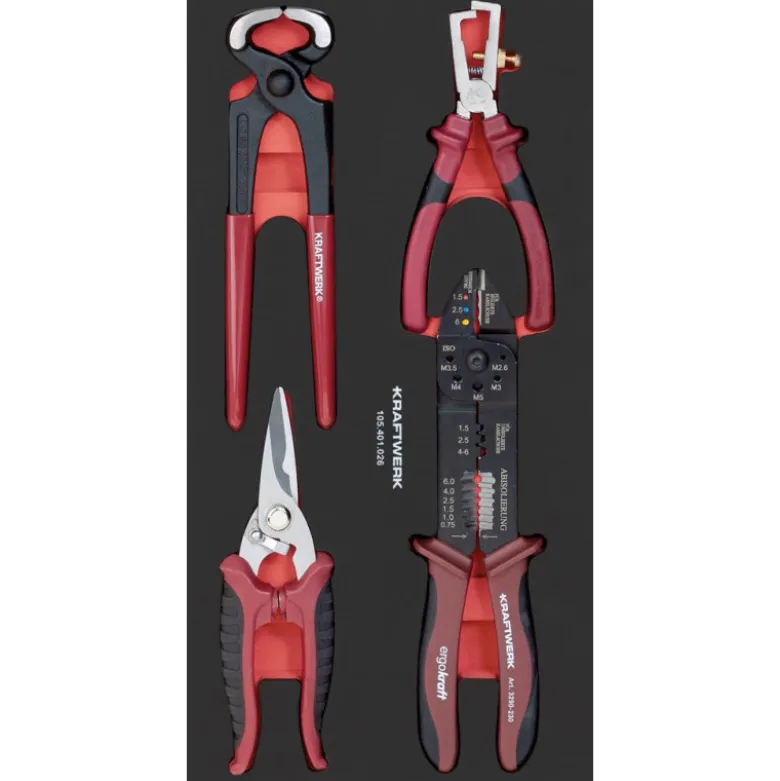 Servante d'atelier Pro line PT1000 7 tiroirs 221 outils KRAFTWERK 102.517.005