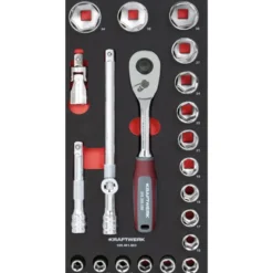 Servante d'atelier Pro line PT800 7 tiroirs équipée de 103 pièces KRAFTWERK - 102.417.001