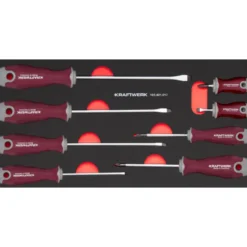 Servante d'atelier Pro line PT800 7 tiroirs équipée de 143 pièces KRAFTWERK 102.550.502