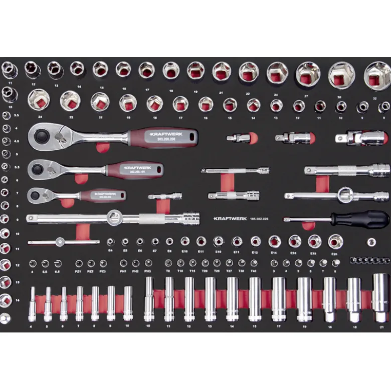Servante d'Atelier PT800 7 Tiroirs PRO 278 Pièces Kraftwerk - 102.417.011