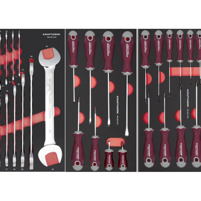 Servante d'Atelier PT800 7 Tiroirs PRO 278 Pièces Kraftwerk - 102.417.011