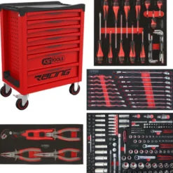 Servante d’atelier RACING 7 tiroirs, 224 outils - KS Tools - 855.7224-P