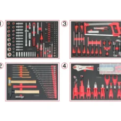 Servante d'atelier 6 tiroirs fabriquée en France, 265 outils KS TOOLS - 824.6536F