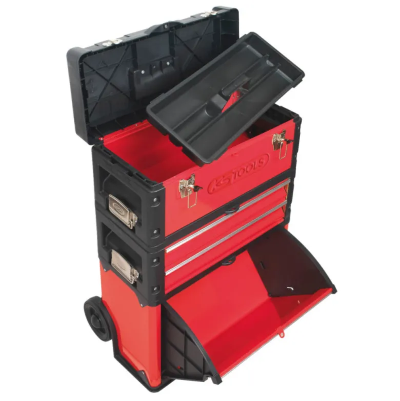 Servante mobile en métal et PVC à 4 compartiments Ks Tools 850.0340