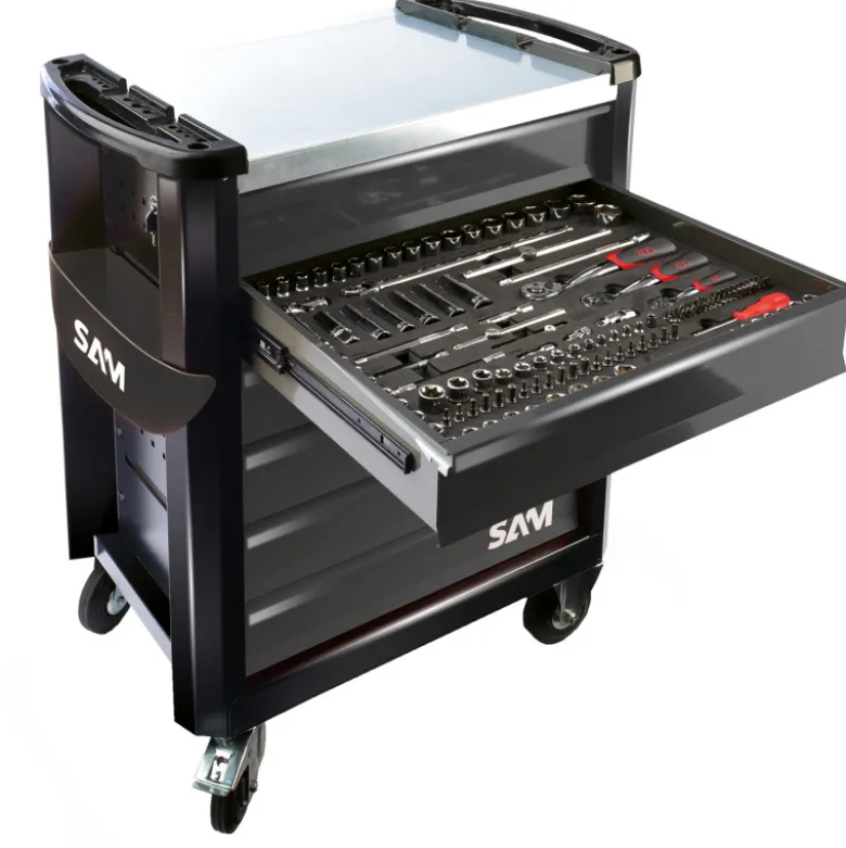 Servante 30N - 6 Tiroirs - 242 Outils - Carrosserie Sam Outillage - Cpp-242Car