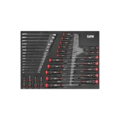 Servante 30N - 6 Tiroirs - 239 Outils - Mécanique Sam Outillage - Cpp-239Pm