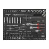 Servante 30n - 6 tiroirs - rouge - mecanique - 253 outils SAM - CPP-253PM