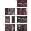 Servante One by One 7 tiroirs équipée de 337 outils KS TOOLS - 823.7337F