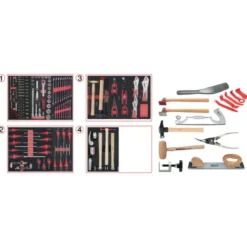 Servante OnebyOne 7 tiroirs spéciale carrosserie 166pcs KS TOOLS - 823.7154F