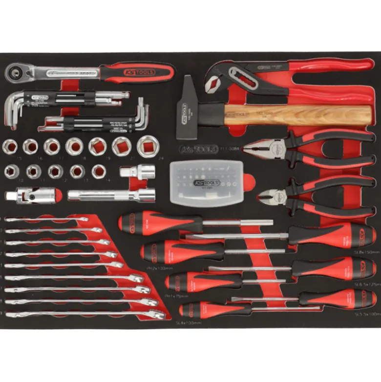 Servante RACING 5 tiroirs + composition 84 pièces KS TOOLS 855.5084