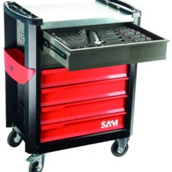 Servante Servi-630N - 6 Tiroirs - 135 Outils - Maintenance Industrielle Sam Outillage - Cpp-135M4