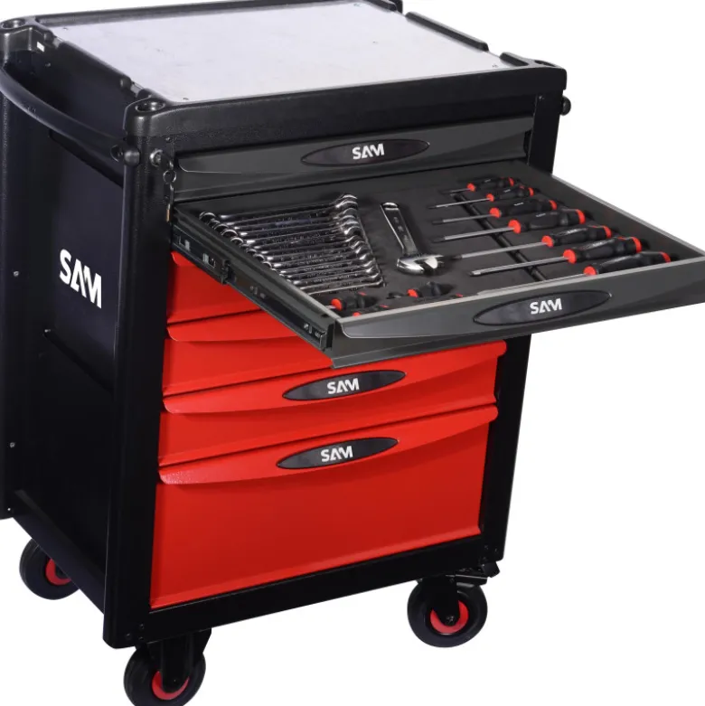 Servante Servi-640 - 6 Tiroirs - 135 Outils - Maintenance Industrielle Sam Outillage - Cpp-135M
