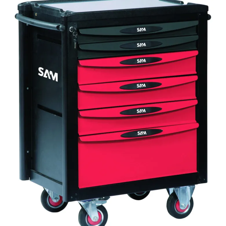 Servante Servi-640 - 6 Tiroirs - 135 Outils - Maintenance Industrielle Sam Outillage - Cpp-135Sv4